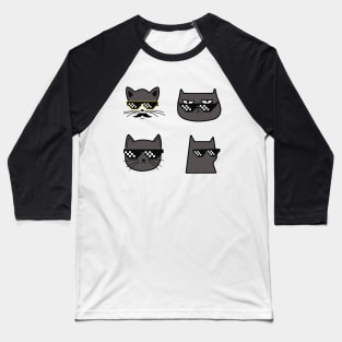 Cool cats thug life design Baseball T-Shirt